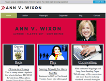 Tablet Screenshot of annwixon.com